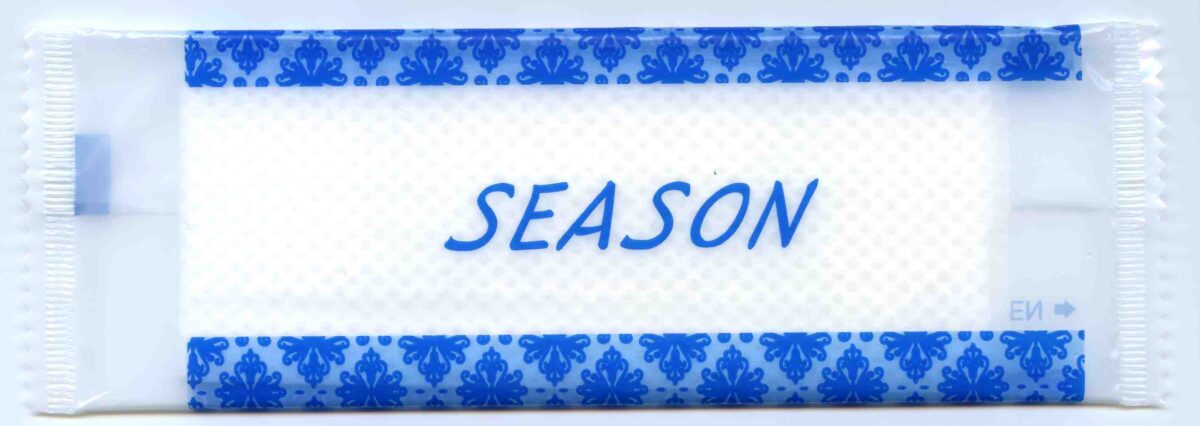 紙おしぼり「シーズン」平型 100本