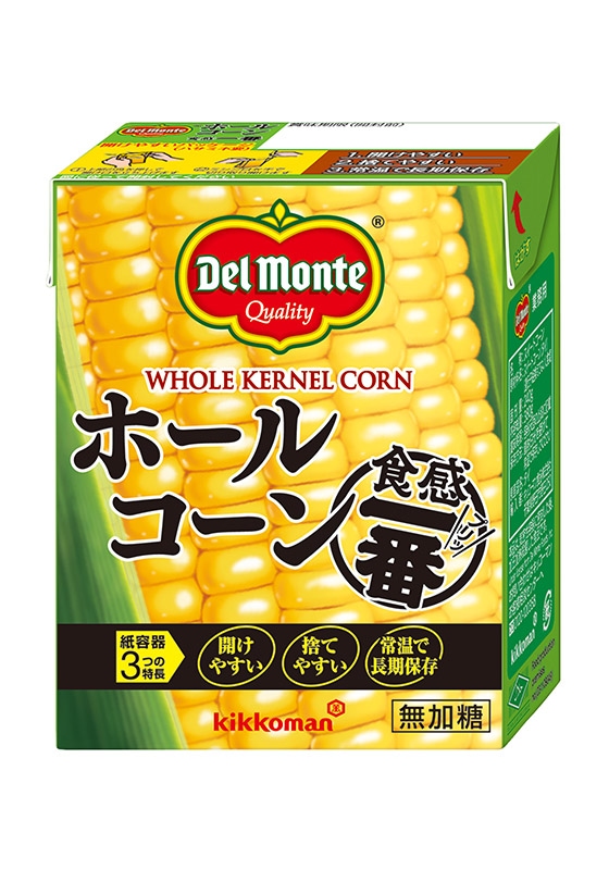 デルモンテ ホールコーン食感一番（無加糖）紙パック